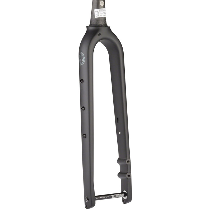 Salsa Waxwing Carbon Deluxe Fork – 700c/650b 100x12mm Thru-Axle 1-1/8″ Tapered Carbon Flat Mount Disc BLK