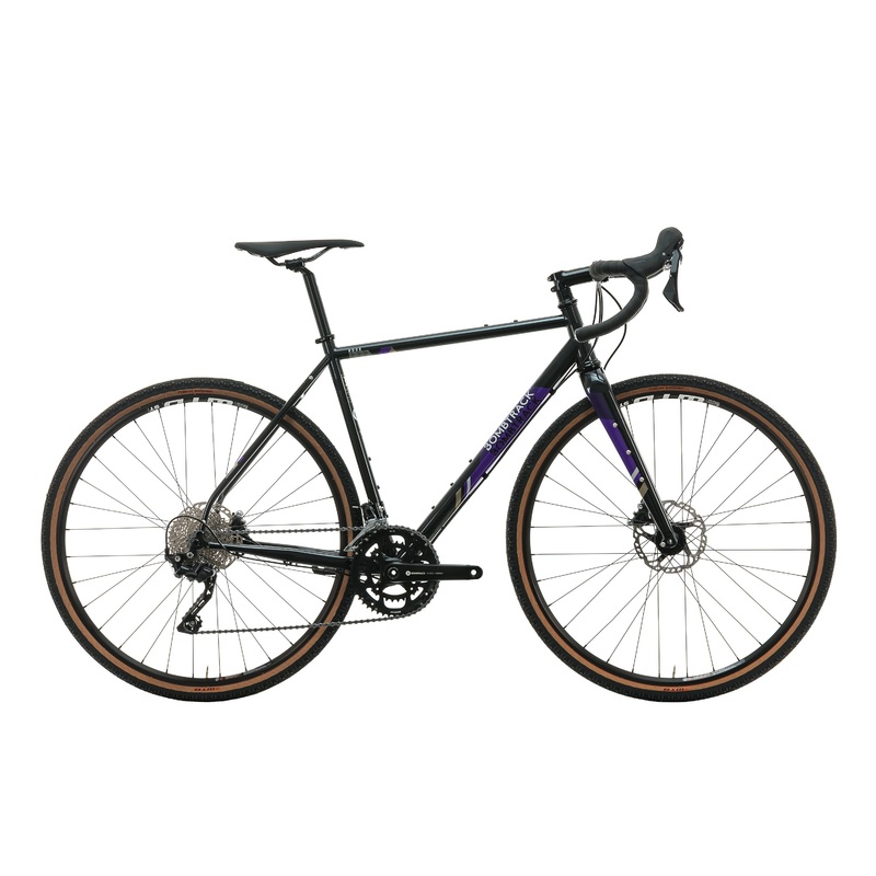Bombtrack Hook Glossy Black Purple Gravel Bike – 2022, X-Large