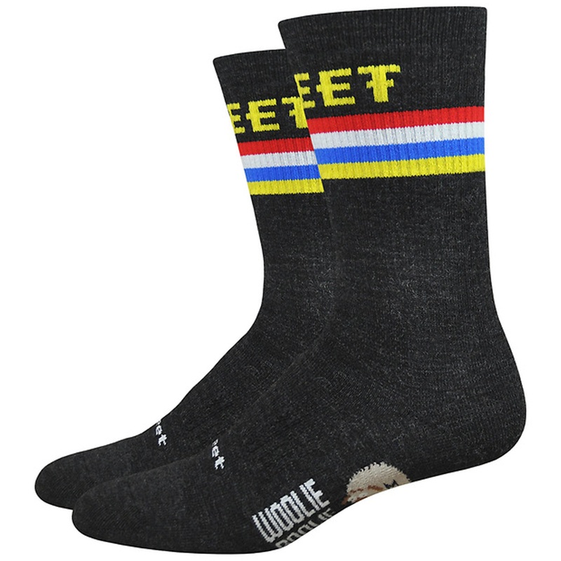 DeFeet Woolie Boolie 6″ D-Podium Socks 9.5-11.5 Charcoal