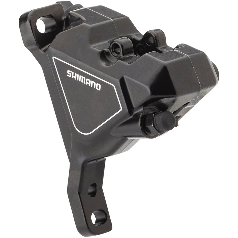 Shimano Altus BR-UR300 Front Flat-Mount Hydraulic Disc Brake Caliper with Resin Pads without Fins, Black