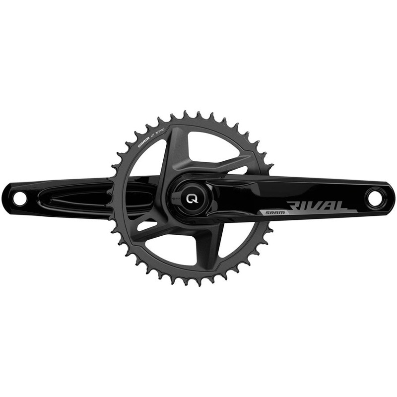 SRAM Rival 1 AXS Wide Power Meter Crankset – 172.5mm, 12-Speed, 40t, 8-Bolt Direct Mount, DUB Spindle Interface, Black,