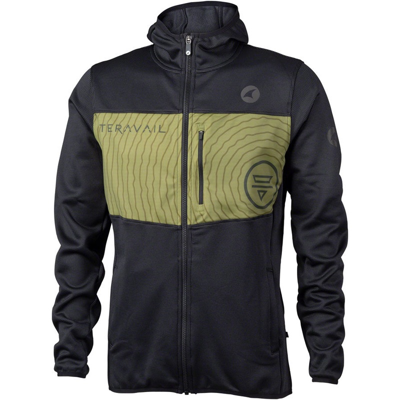 Teravail Monitor Hoodie – Green/Black Mens Large