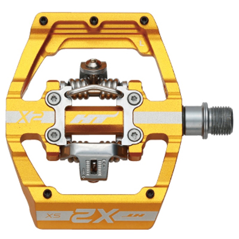 HT Pedals X2-SX Clipless Platform Pedals CrMo – Gold