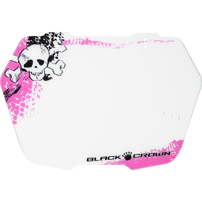 Black Crown Skull Number Plate