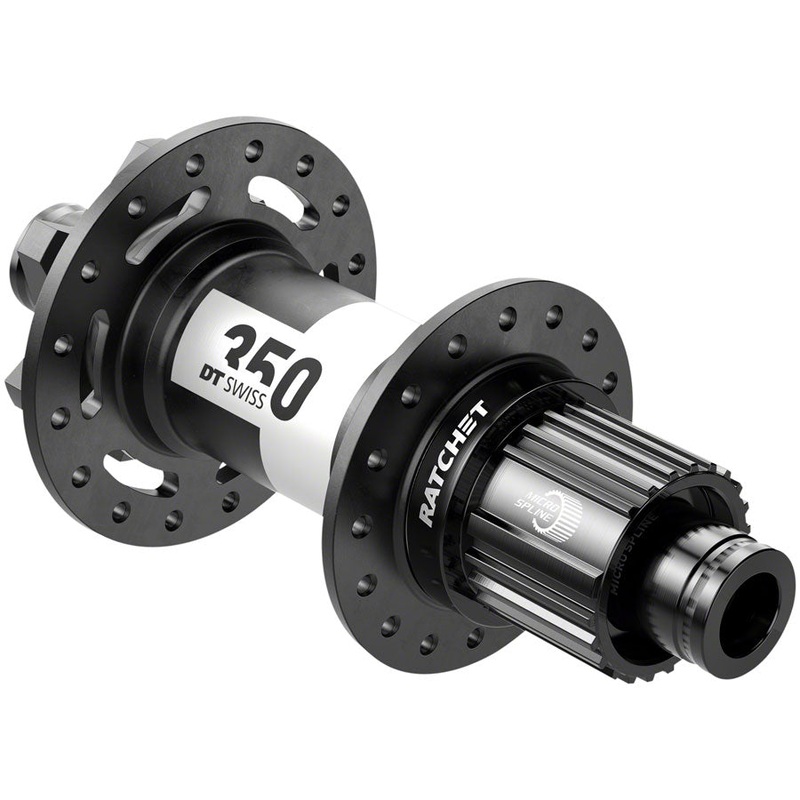 DT Swiss 350 Rear Hub – 12 x 148mm 6-Bolt Micro Spline Black 32H 36pt