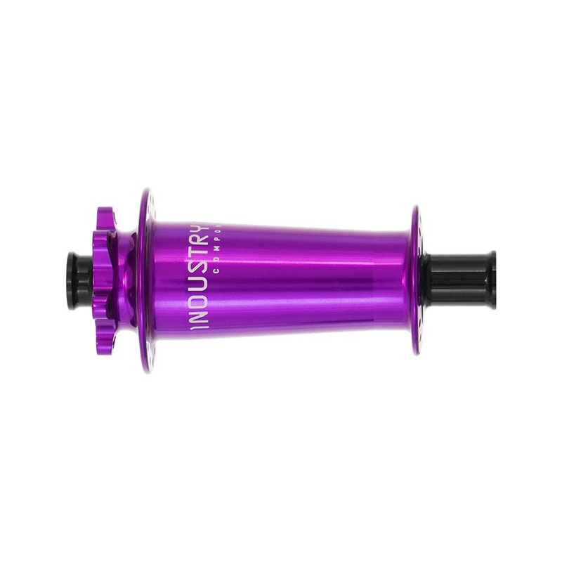 Hydra Classic Front Hub – 15 x 110mm 6-Bolt Purple 28H