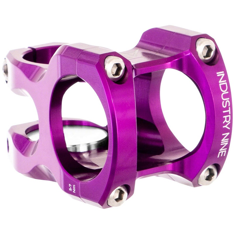 Industry Nine A35 Stem – 40mm, 35 Clamp, +/-8, 1 1/8″, Aluminum, Purple