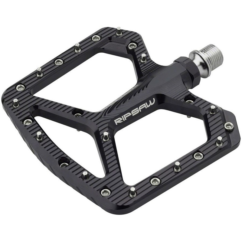 Wolf Tooth Ripsaw Aluminum Pedals – Platform, Aluminum, 9/16″, Black