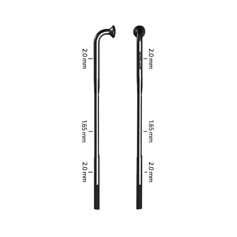 Zipp Sapim D-Light J-Bend Bicycle Spokes  Black, Lightweight Alloy, Durable Performance for Road & Mountain Bike Wheel Builds