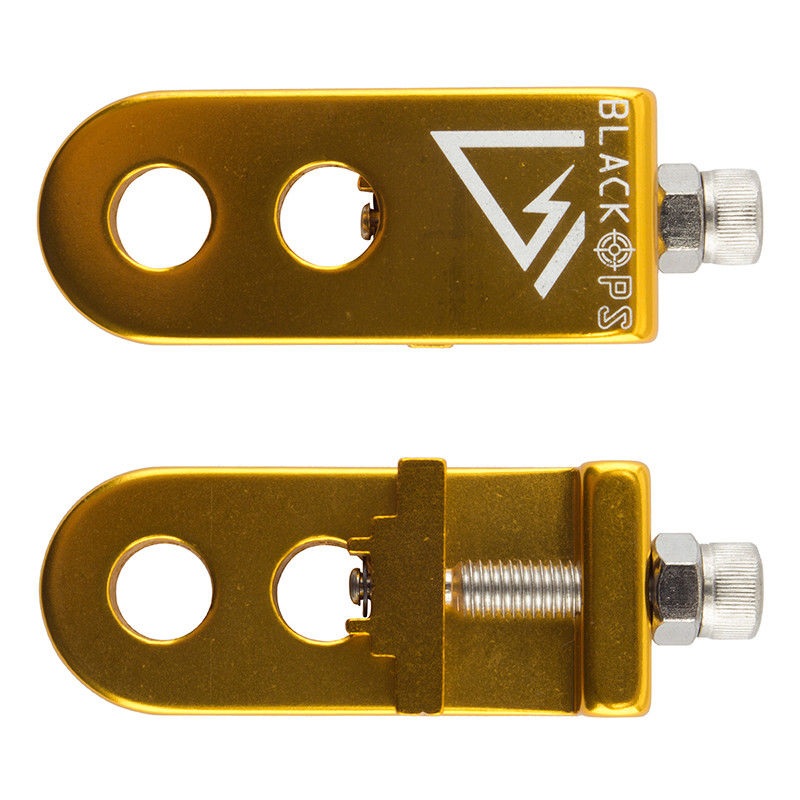 BlackOps 3/8″ BMX Chain Tensioners – Pair -Anodized Gold