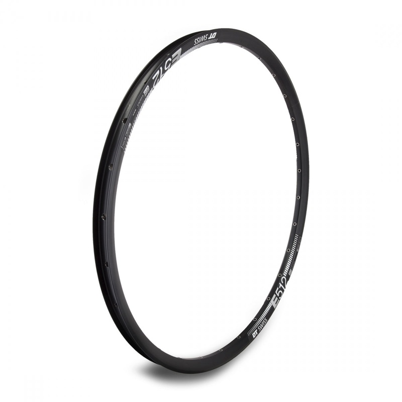 Dt Swiss E512 DT Swiss 27.5in E512 Black 28 Extremely Resistant Aluminum Alloy