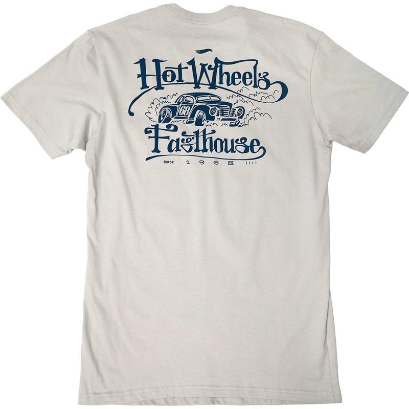 Fasthouse Hot Wheels Getaway Midweight SS Tee Light Gray Medium