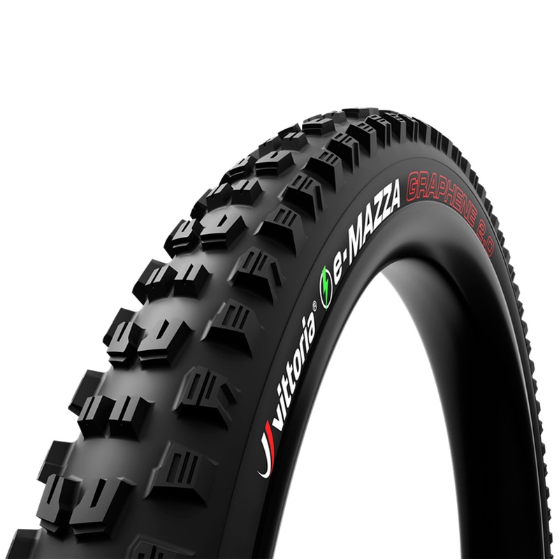 Vittoria e-Mazza Tire – 27.5 x 2.4 Tubeless 2PLY Folding Black Enduro G2.0