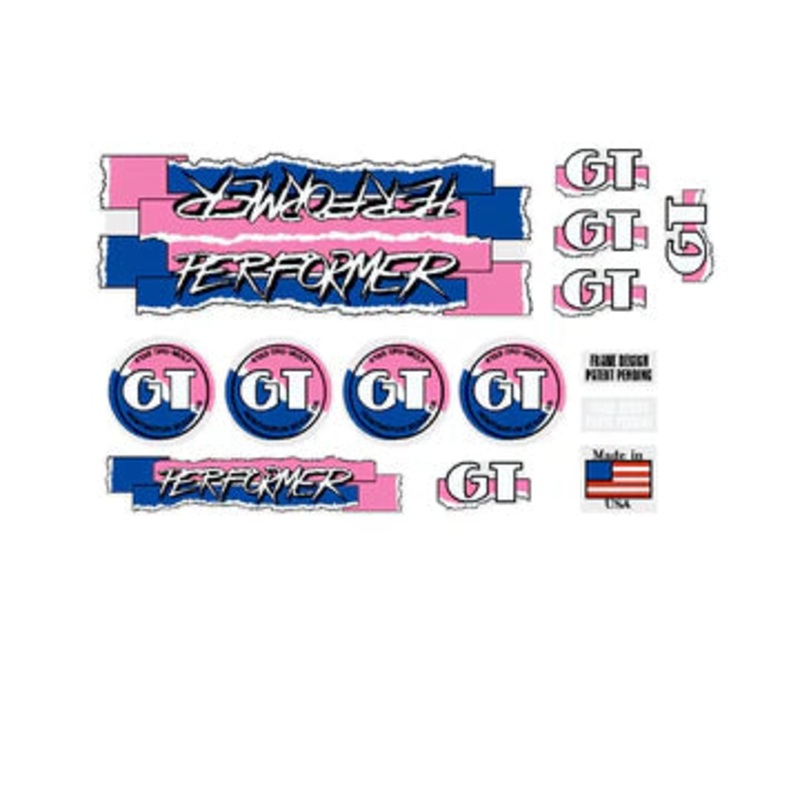 1987 GT Performer Decal Set