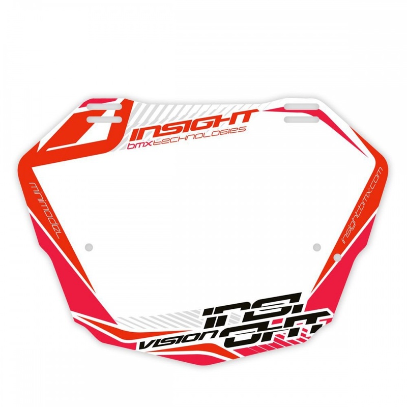 Insight V2 BMX Mini Number Plate – Red