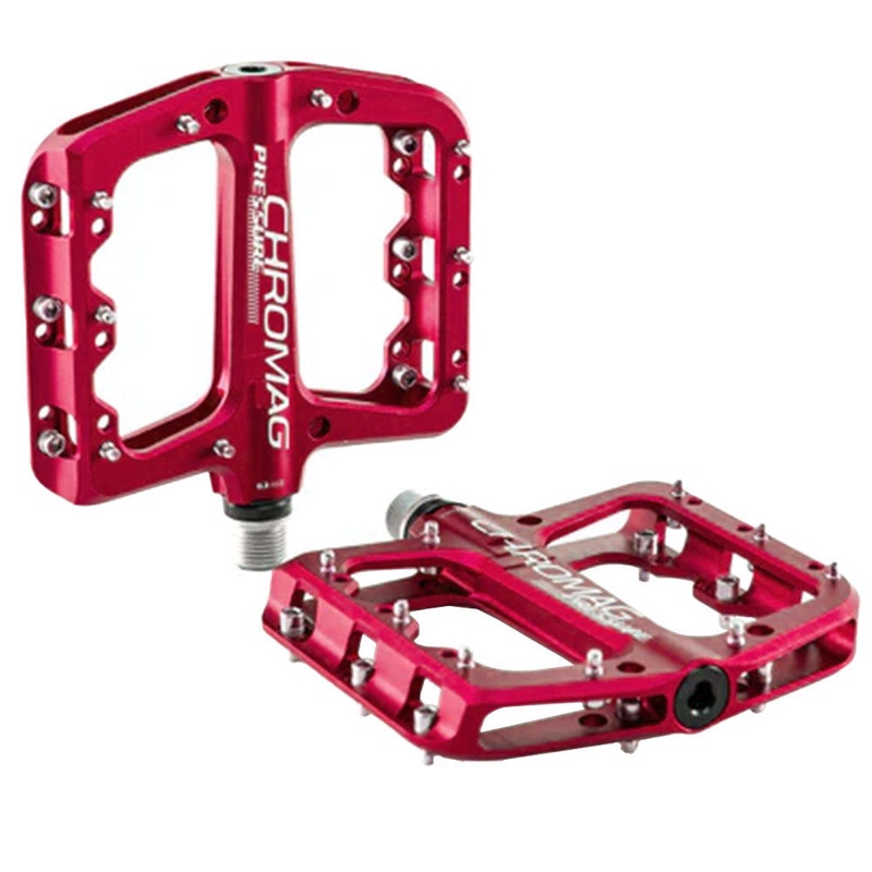 Chromag Pressure Pedals  Aluminum BMX, DJ & Freeride Pedals with CrMo Spindle, Narrow Q-Factor, Low-Profile Design, Multiple Colors
