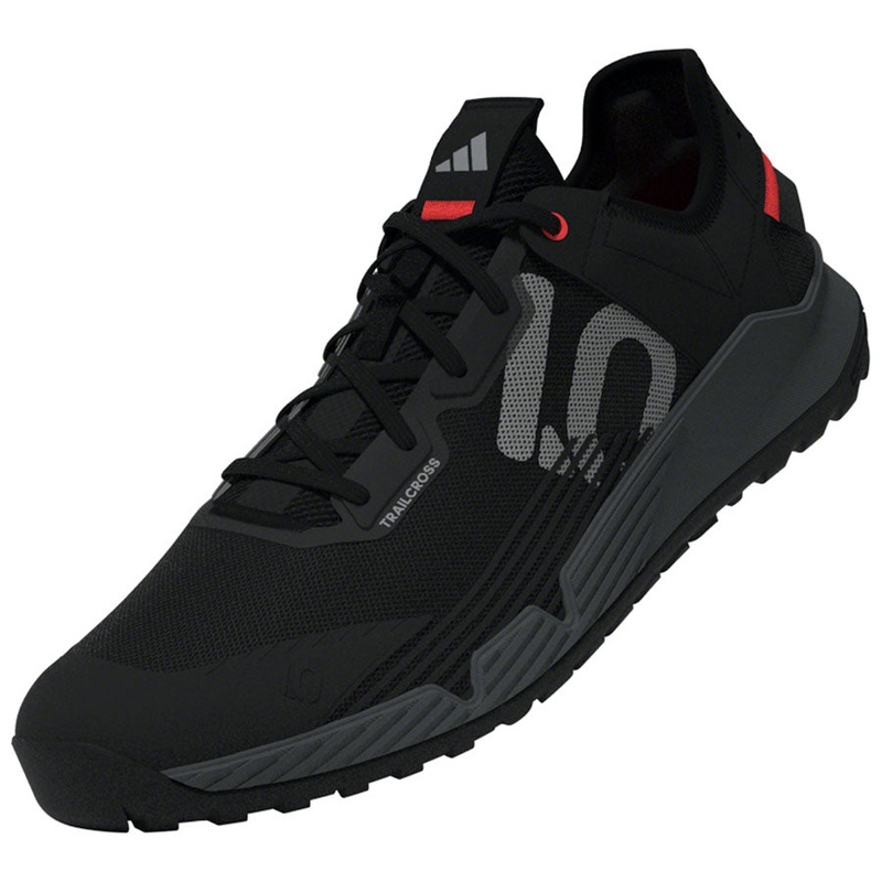 Five Ten Trailcross LT Flat Shoes – Mens Core Black/Gray Two/Solar Red 13