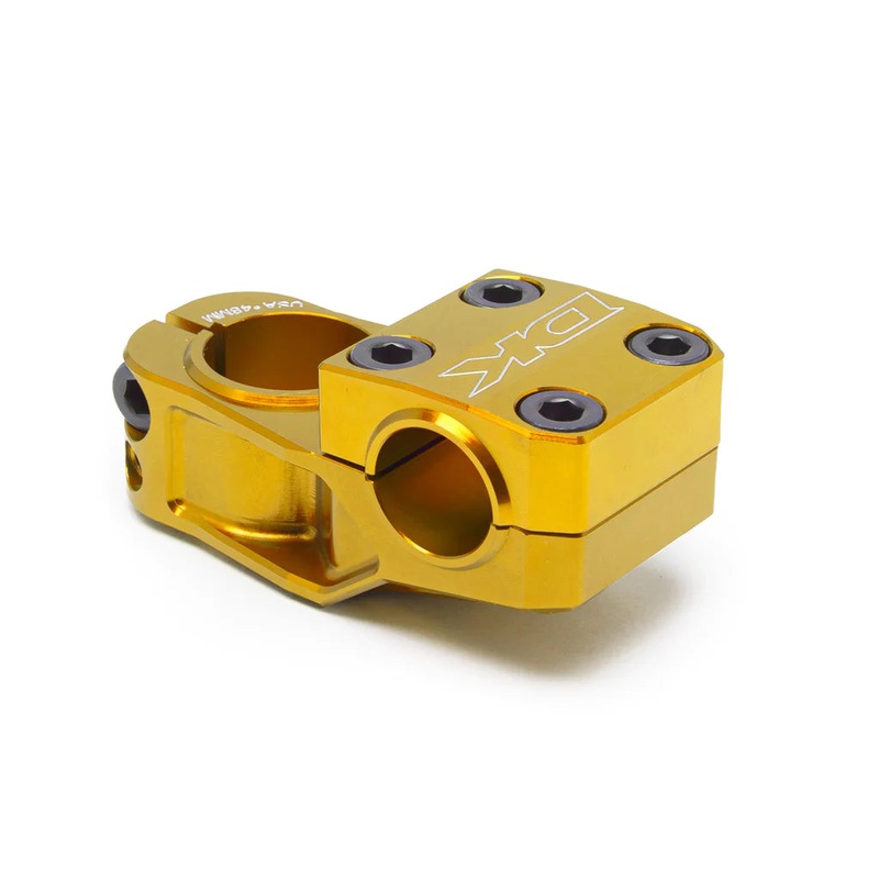 DK Phase Threadless BMX Stem – Top Load – 53mm – Gold – USA Made