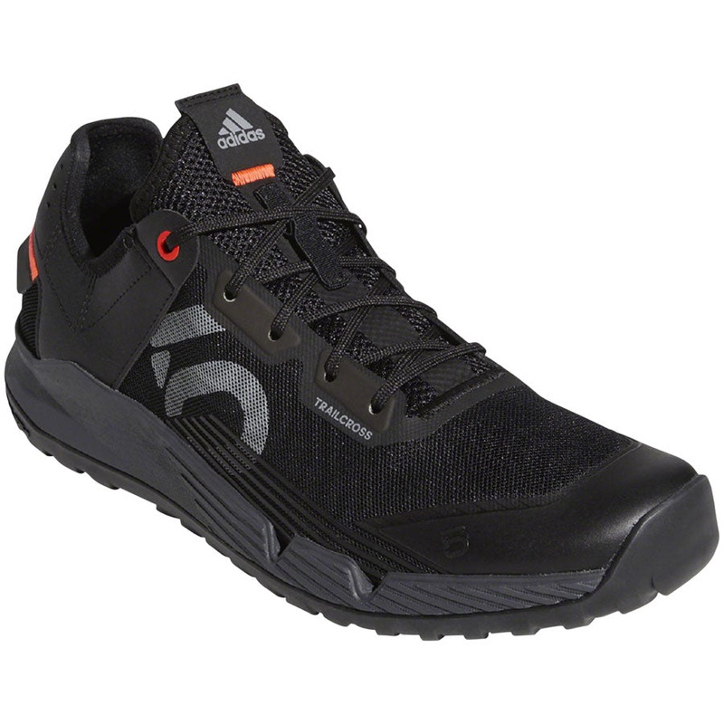 Five Ten Trailcross LT Flat Shoes – Mens Core BLK / Gray Two / Solar Red 11