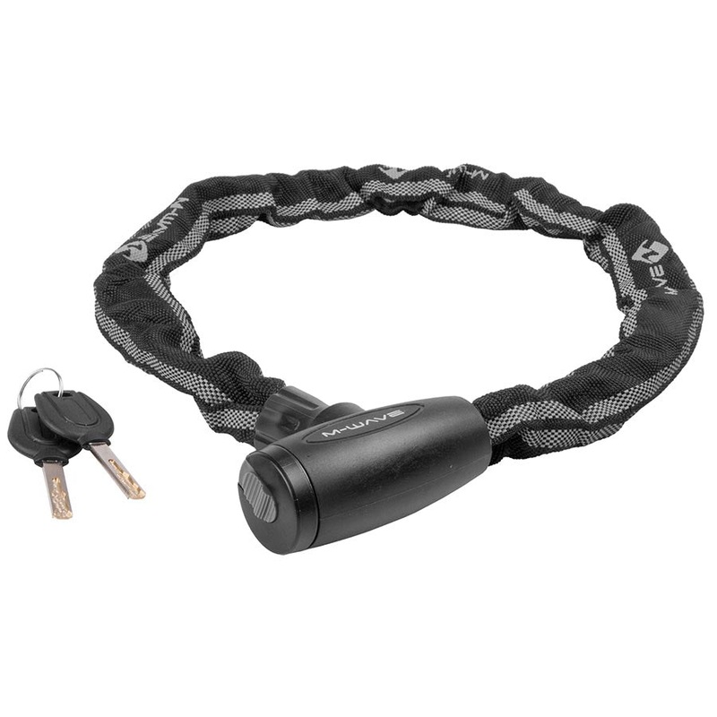 Heavy-Duty Bicycle Chain Locks  6mm Steel with Reflective Stripes, Dust Caps, and Key or Combination Security for Bike Safety and Anti-Theft Protection