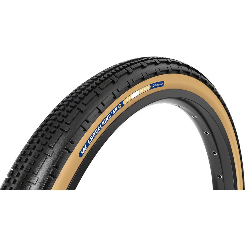 Panaracer GravelKing SK Plus Tire – 700 x 35, Tubeless, Folding, Black/Brown