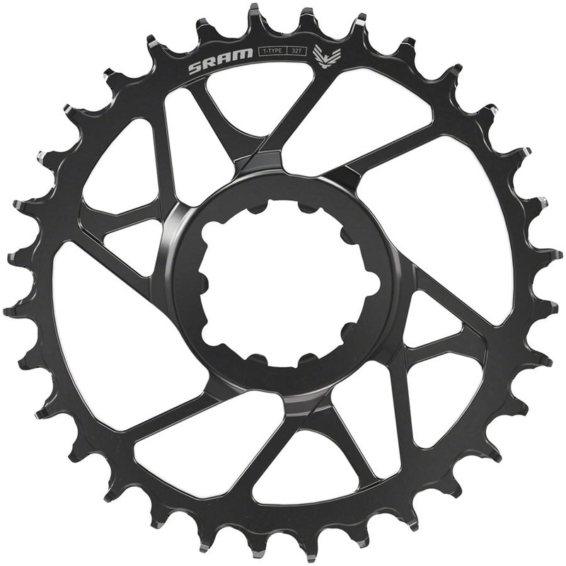 SRAM Eagle 70 T-Type Direct Mount Chainring – 30t 12-Speed 3-Bolt Direct Mount 3mm Offset Steel BLK