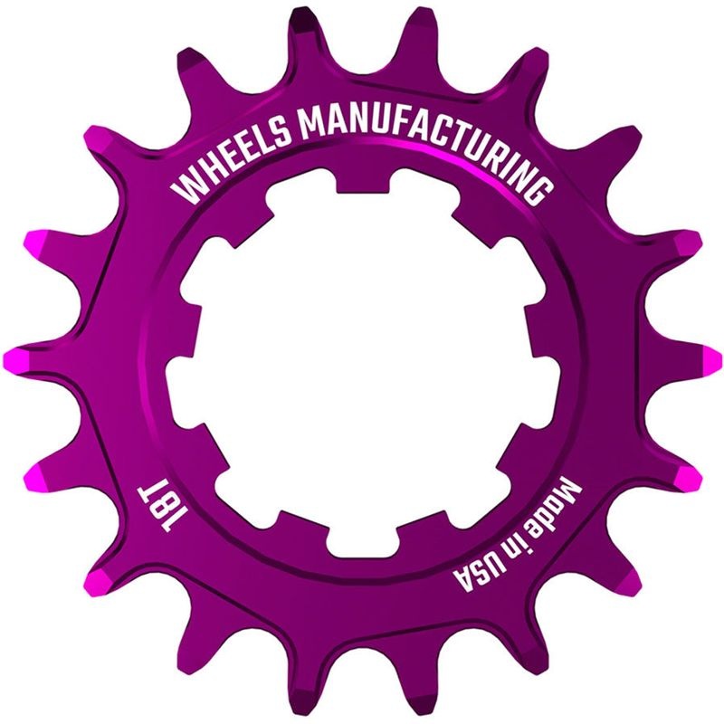 Wheels Manufacturing SOLO-SPEED Cog – 18t Fits SOLO-SPLINE and SOLO-XD kits Purple