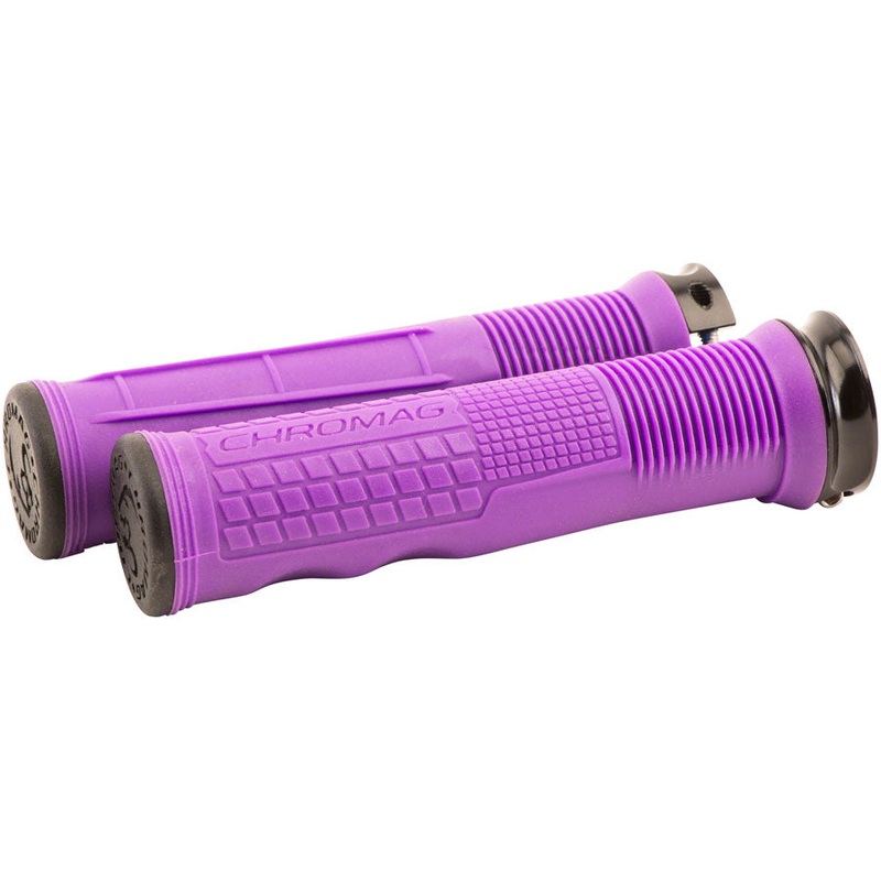 Chromag Format Grips – Purple, Lock-On
