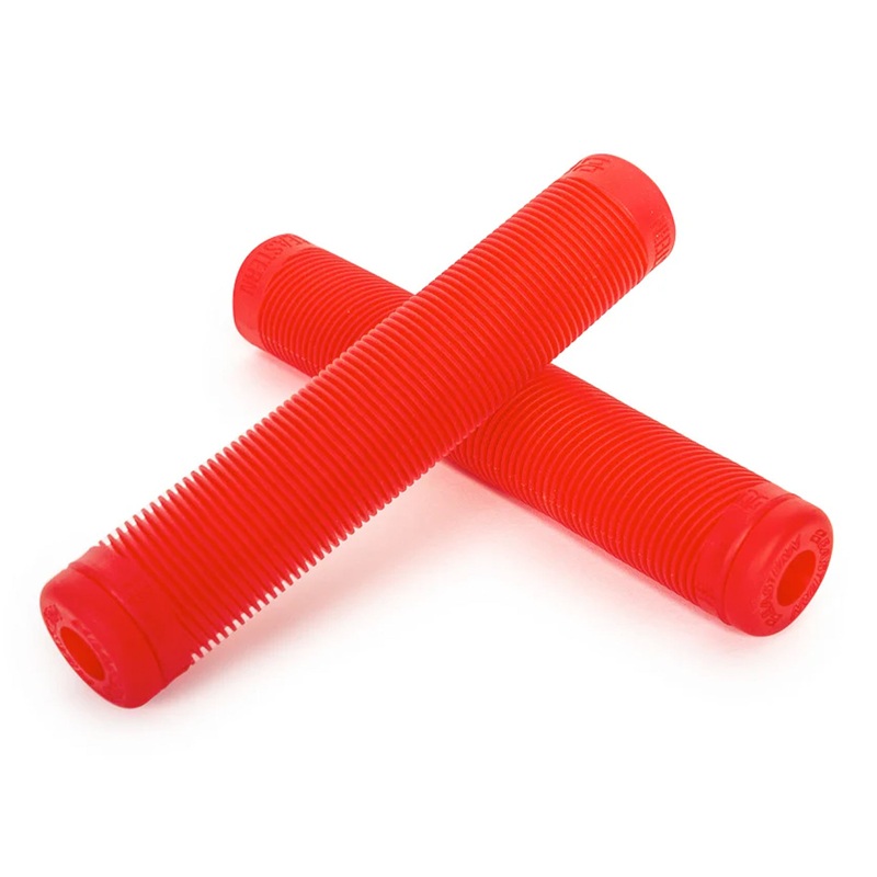 Eastern Riblet Flangeless BMX Grips – Translucent Red
