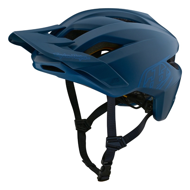 Troy Lee Designs Flowline MTB Helmet with MIPS – Youth – Point – Dark Indigo