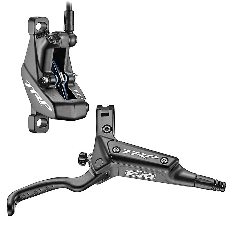 TRP DH-R Evo Pro Disc Brake and Lever – Hydraulic, 4-Pistion, Post Mount, Black