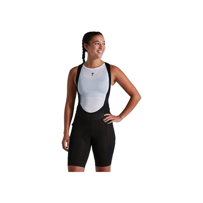 2022 SPECIALIZED MOUNTAIN LINER BIB SHORT W/SWAT WOMEN SHORT – Black, SMALL