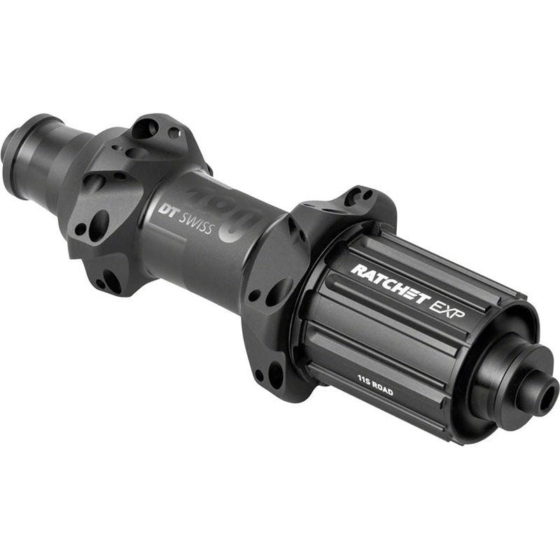 DT Swiss 180 EXP Rear Hub – QR x 130mm Rim Brake HG 11 Road Black 24H Straight Pull 36pt