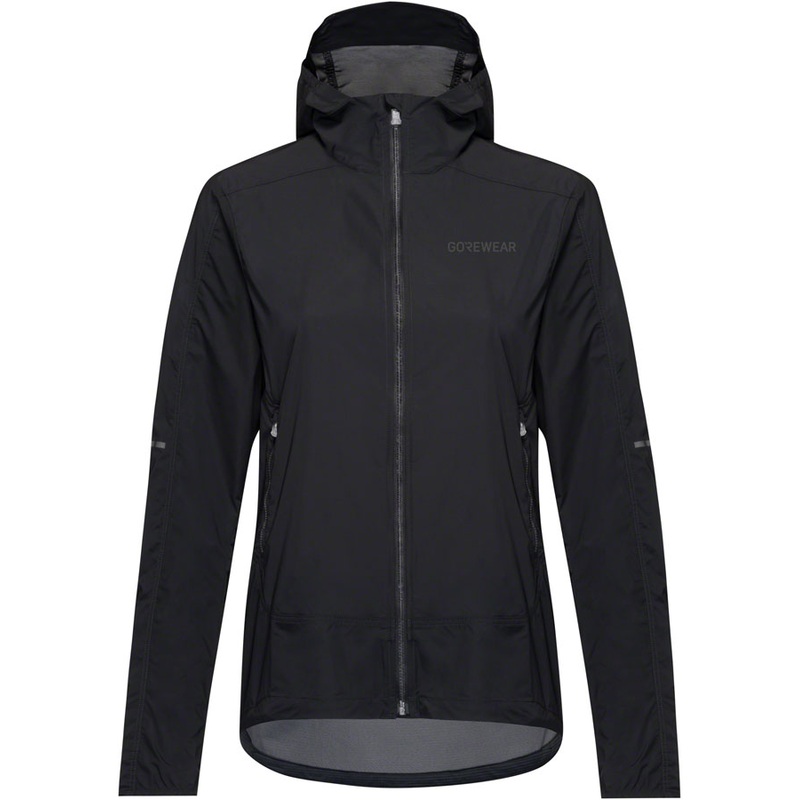 Gorewear Fernflow Hooded Windbreaker – Black Womens X-Small