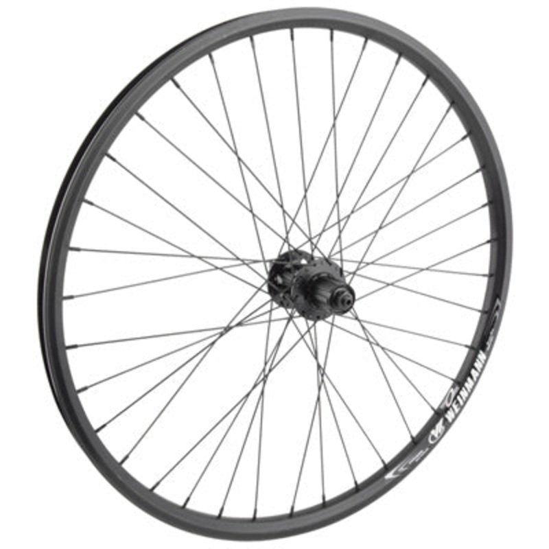 Rr Whl,26X1.5,Bk,Aly,36H Qr,Dw,Bk,135Mm,Hg,8-10S,6B 26” Alloy Mtb Disc Db Wall Wheels  Wheels  26”