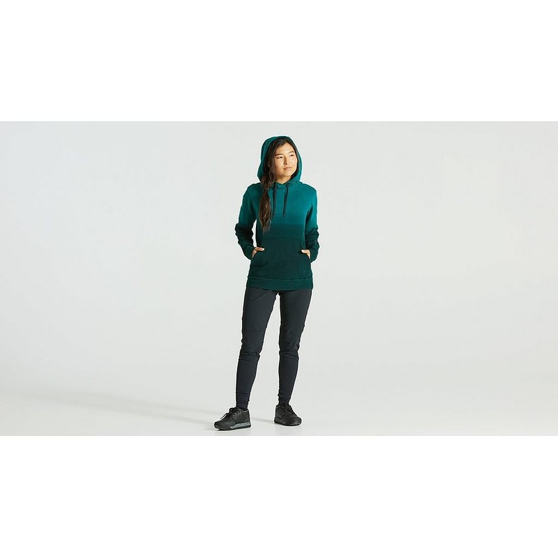 Specialized legacy spray pull-over hoodie wmn tropical teal xl