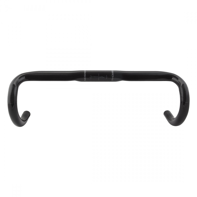 Thomson Road Carbon Drop Handlebar 31.8mm Clamp 44cm Width 200g Blk Carbon Fiber