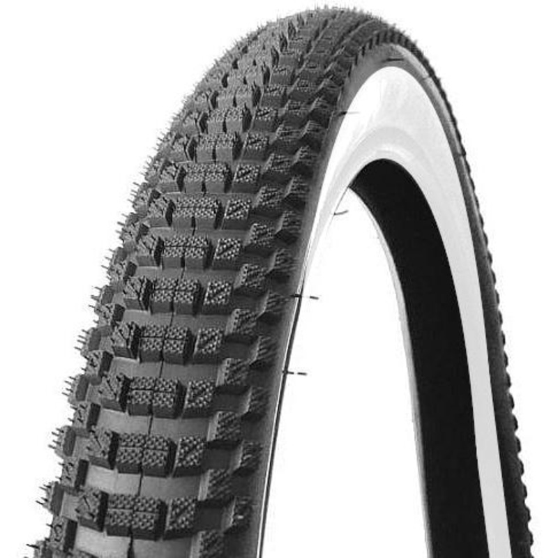 26×2.125 Kenda K-1166 BMX/ATB tire – Black w/ Whitewall