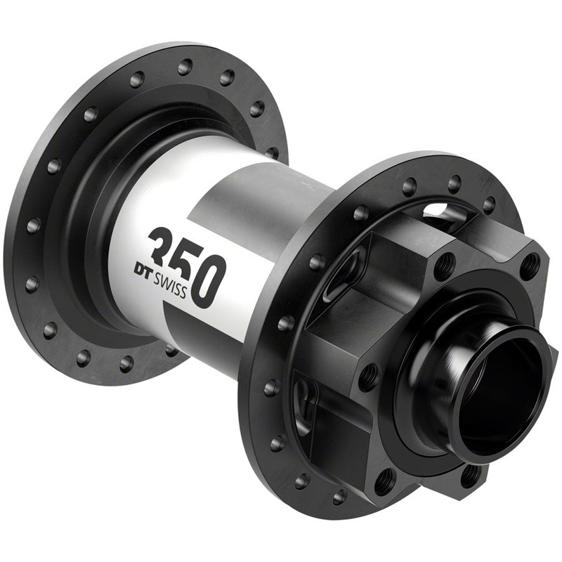 DT Swiss 350 Front Hub – 20 x 110mm DH Boost, 6-Bolt, Black, 32H