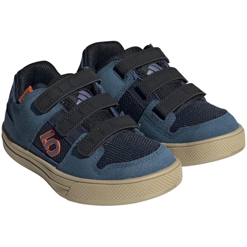 Five Ten Freerider Kids VCS Flat Shoes – Youth Legend Ink/Wonder Steel/Impact Orange 5.5K