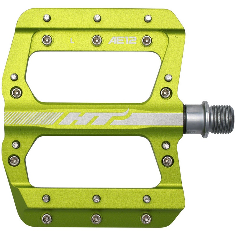 HT Components AE12 Pedals – Platform Aluminum 9/16″ Apple Green