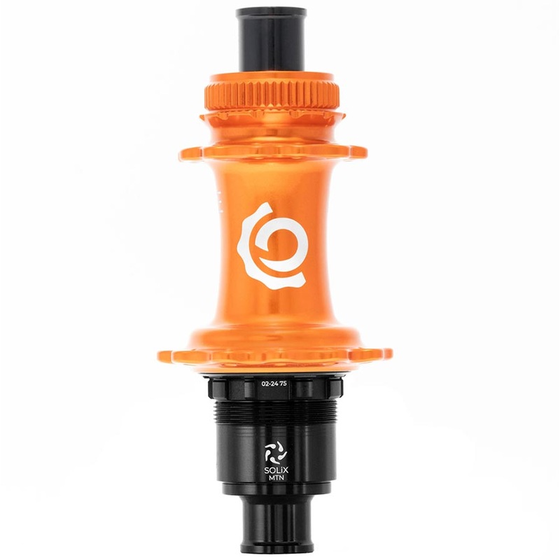 Solix M Classic Rear MS Disc Hub Rear 28H 12mm TA 148mm Shimano Micro Spline Orange