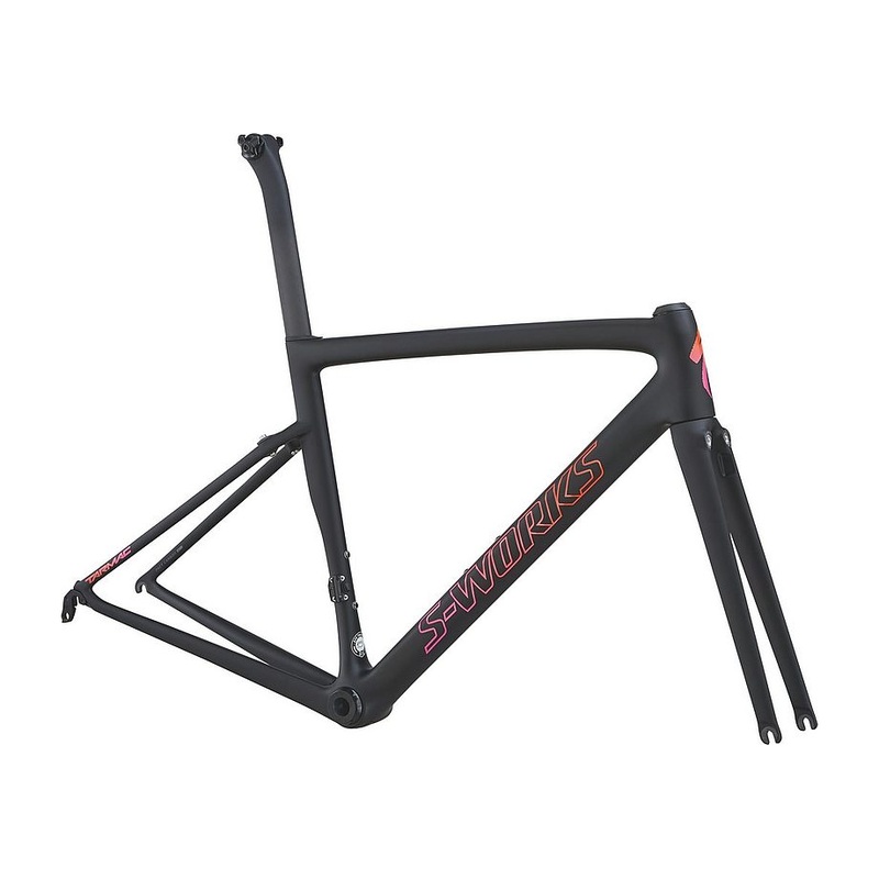 Specialized S-Works tarmac wmn sl6 frmset satin/gloss/monoblk/acid purple rkt red fade 44
