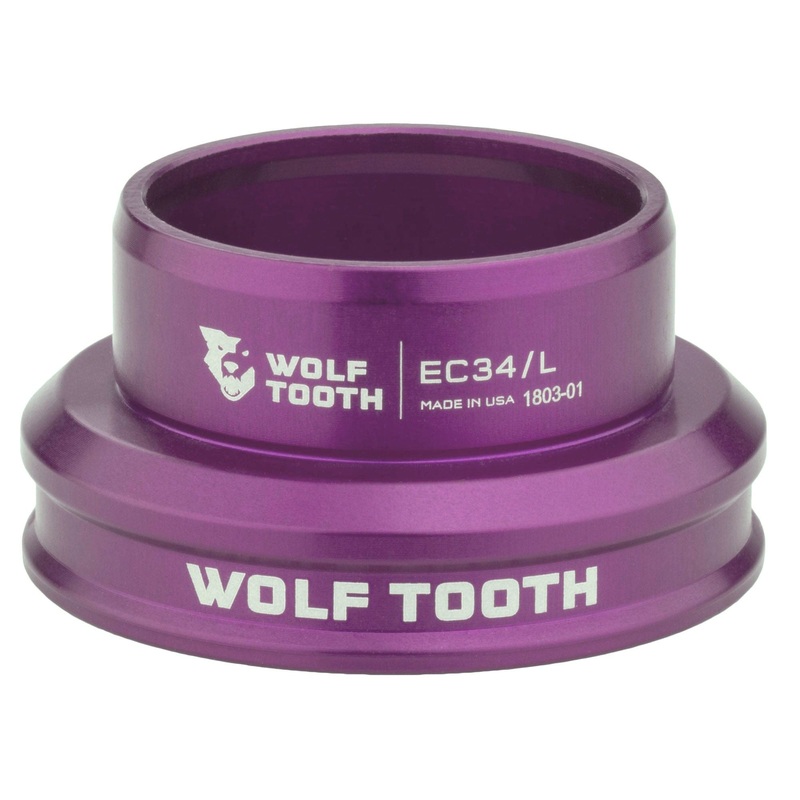 Wolf Tooth Performance EC Headsets – External Cup Lower EC34/30 ,Purple