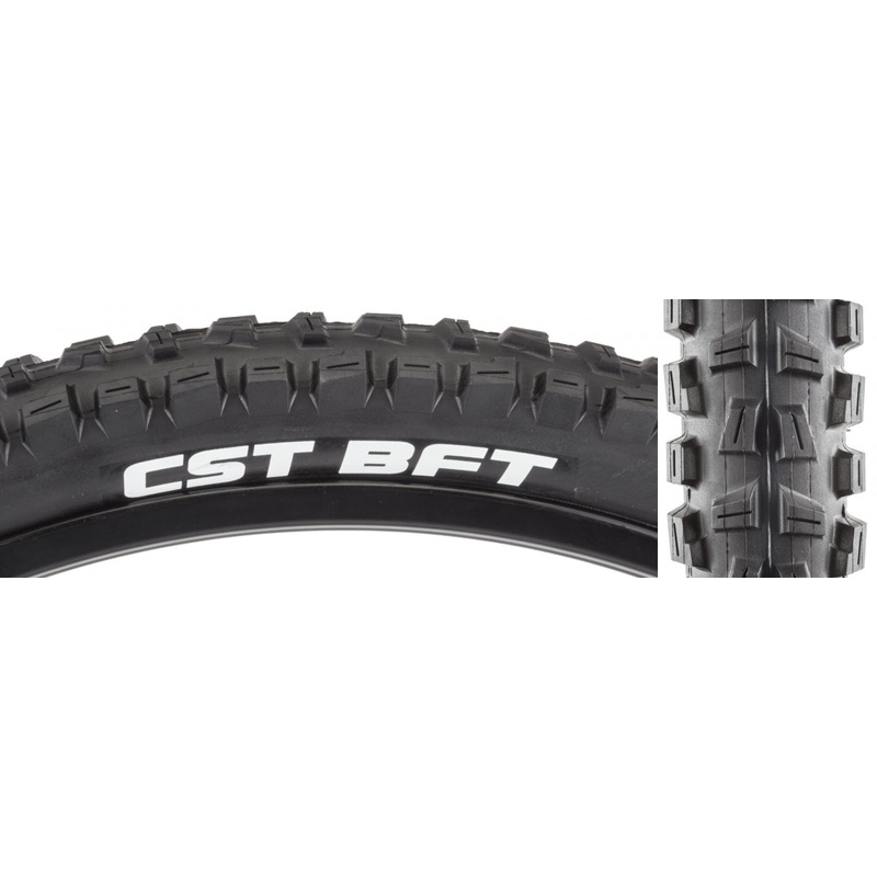 CST BFT Tire 27.5 x 2.4 TPI 60 Clincher Wire Steel blk Reflective Mountain Bike TB91061000