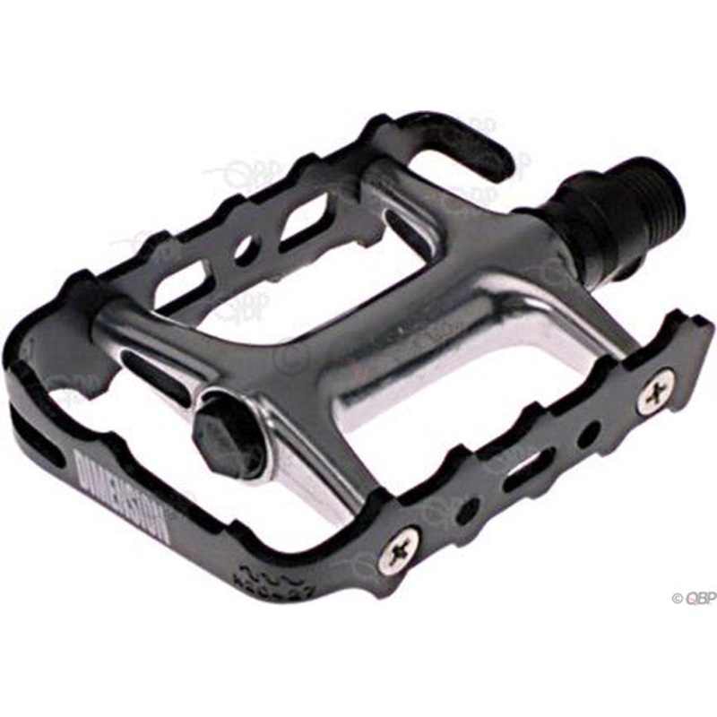 Dimension Mountain Pro Pedals – Platform, Aluminum, 9/16″, Black