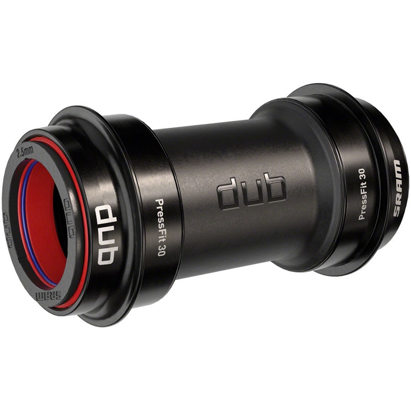 SRAM DUB Wide PressFit30 Ceramic Bottom Bracket – PF30 (68-73mm), Road-Wide, Black