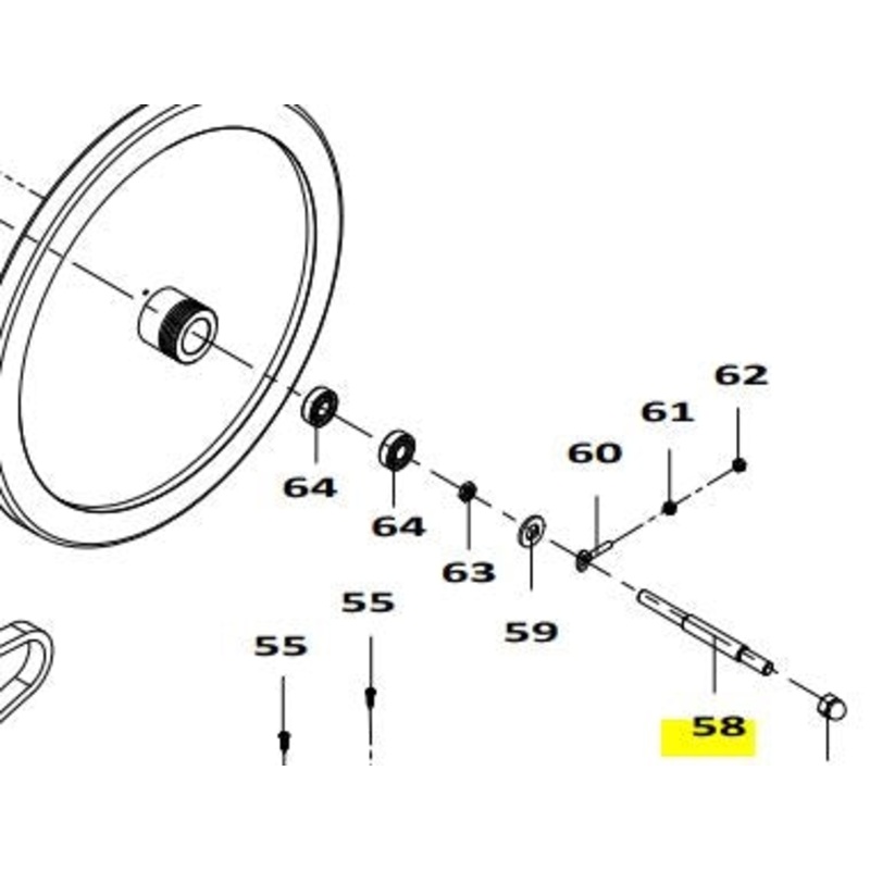 Sunlite F6 Trainer Replacement Parts Inertial Axle