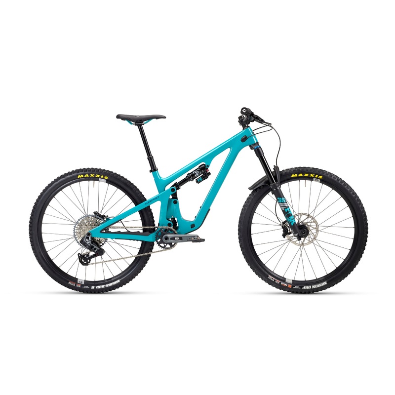 Yeti SB140 29″ Carbon Series Complete Bike w/ C3 GX T-Type Lunch Ride Build Raw Turquoise