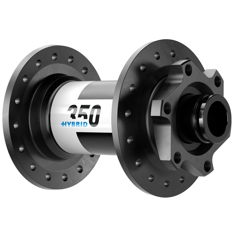 DT Swiss 350 Hybrid Front Hub – 15 x 110mm 6-Bolt Black 32h